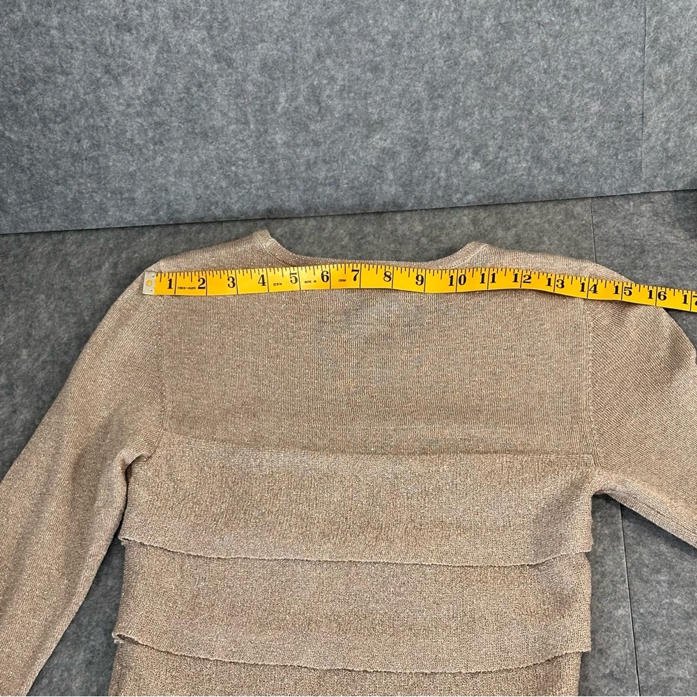BCBGMaxAzria Taupe Layered Long Sleeve Dress - Picture 7 of 15